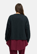 Stickad kofta – mysig, tidlös & med strukturdetaljer 'Cotona'