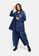 Chaqueta de blusa de denim premium 'Indiga'