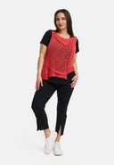 Kekoo Strik Poncho Asymmetrisk 'Cotton'