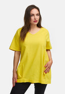 Camiseta larga de lino en silueta de globo 'Venti'