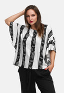 Casual tunic with batwing sleeves 'Sovana'