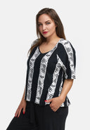 Boxy shirt van lichte viscose-stretch 'Sovana'