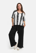 Boxy shirt van lichte viscose-stretch 'Sovana'