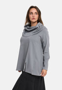 Camicia 'Juline' – Denim con elasticità in linea ad A fluente