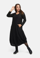 Vestido en línea A con fruncido 'Ferina'