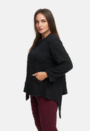 Giacca asimmetrica con cerniera 'Floréa'