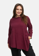 Túnica de caída suelta de mezcla de cáñamo y algodón 'Elure'