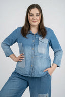 Μπλούζα 'Sky' – Υψηλής Ποιότητας Τζιν, Επίθεμα & Ελαστικότητα