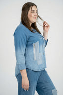 Μπλούζα 'Sky' – Υψηλής Ποιότητας Τζιν, Επίθεμα & Ελαστικότητα