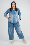 Μπλούζα 'Sky' – Υψηλής Ποιότητας Τζιν, Επίθεμα & Ελαστικότητα