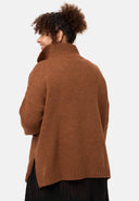 'Vella' cardigan in maglia - misto cotone con lana, taglio morbido