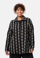 'Karena' Blusenjacke - Cotton-Stretch, look de rayas