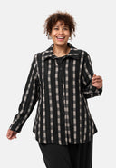 'Karena' Blusenjacke - Cotton-Stretch, look de rayas
