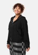 'Vera' chaqueta - negro tonal y corte casual con capucha