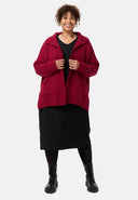 'Vella' cardigan in maglia - misto cotone con lana, taglio morbido