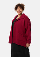 'Vella' cardigan in maglia - misto cotone con lana, taglio morbido