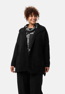 'Vella' cardigan in maglia - misto cotone con lana, taglio morbido