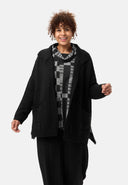 'Vella' cardigan in maglia - misto cotone con lana, taglio morbido