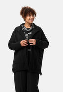 'Vella' cardigan in maglia - misto cotone con lana, taglio morbido