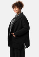 'Vella' cardigan in maglia - misto cotone con lana, taglio morbido