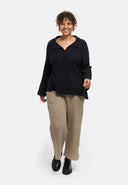 Blusa "Marella" – misto cotone, tessuto strutturato
