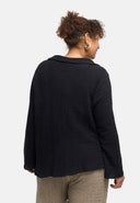 Blusa "Marella" – misto cotone, tessuto strutturato