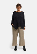 'Marella' tunic – cotton blend, asymmetric hem