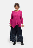 'Marella' tunic – cotton blend, asymmetric hem