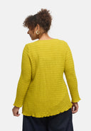 'Marella' tunic – cotton blend, asymmetric hem