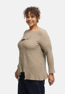 'Marella' tunic – cotton blend, asymmetric hem