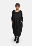 Vestido con peto "Verona" – mezcla de algodón, midi