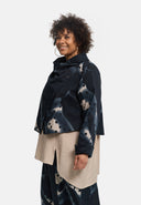 'Velisse' chaqueta – stretch de algodón, cuello chal