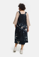 'Velisse' Latzkleid – Baumwollstretch, Midi
