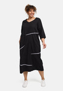 Vestido midi 'Saria' – limpio, cómodo y natural