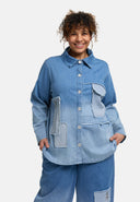 Blusa 'Sky' – Mezclilla Premium, Parche y Elástico