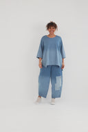 Calças 'Sky' – Denim Premium, Remendo & Elasticidade